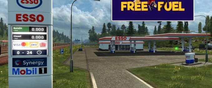 Mods Free Fuel Mod - 1.46 Eurotruck Simulator mod