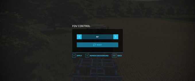 Tools Fov Control Farming Simulator mod