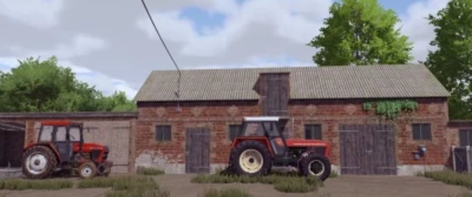 Platzierbare Objekte FS22 Polnisches Gebäude mit Kühen Landwirtschafts Simulator mod