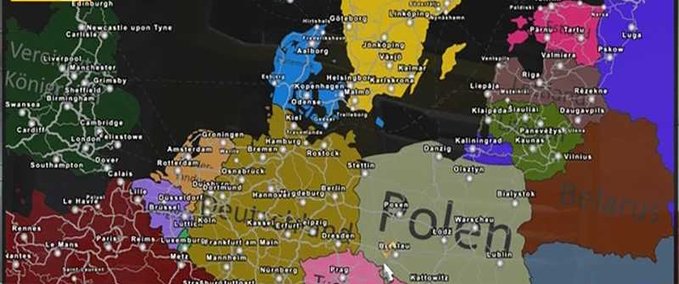 Mods Background Map ZoomFix - 1.46 Eurotruck Simulator mod