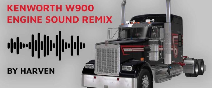 Trucks Kenworth W900 Engine Sound Remix  American Truck Simulator mod