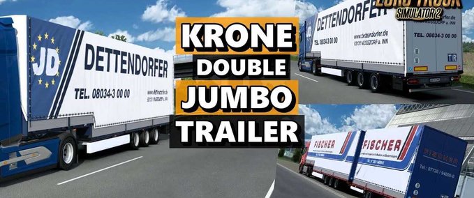 Trailer Krone SD27 Double Jumbo Trailer - 1.46 Eurotruck Simulator mod