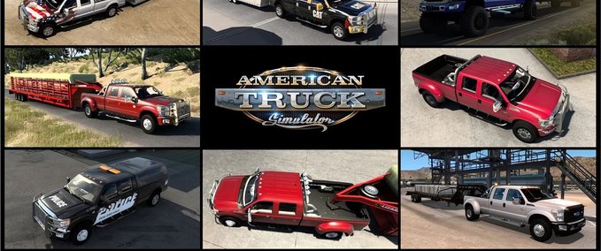 Trucks Ford F350 Super Duty + Trailers (1.46.x) American Truck Simulator mod