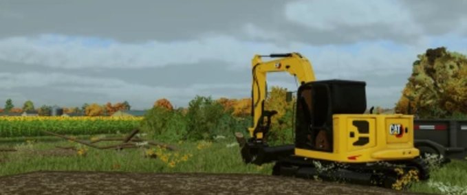 Bagger & Radlader CAT 309 CR Landwirtschafts Simulator mod