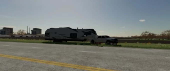 Sonstige Anhänger Grizzly Creek Wohnmobil umgebaut Landwirtschafts Simulator mod