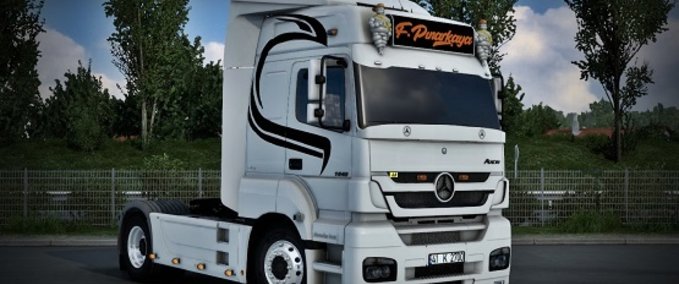 Trucks MERCEDES AXOR "F.PINARKAYA" - 1.46 Eurotruck Simulator mod