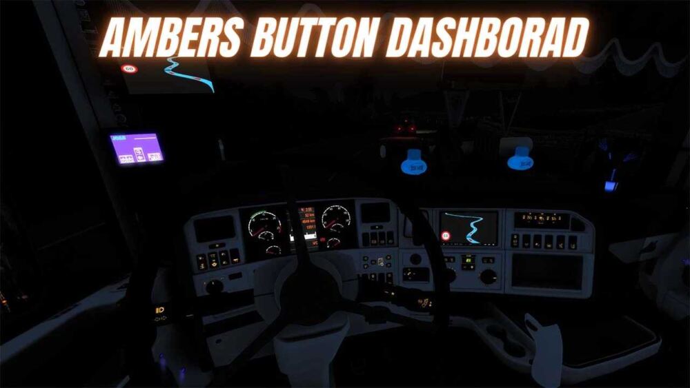 Scania RJL Amber Dashboard Button thumbnail 2