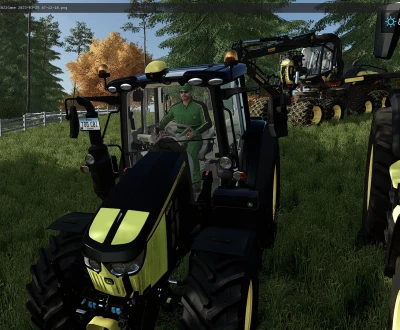 John Deere 6M Schwarze Ausgabe TOMMOD - Thumbnail 1