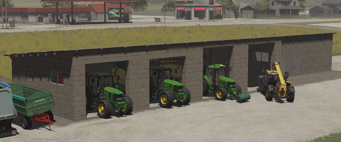 Platzierbare Objekte Schuppen Mit Garage Landwirtschafts Simulator mod