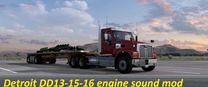 Trucks DD13-15-16 Sound + Engine Pack American Truck Simulator mod