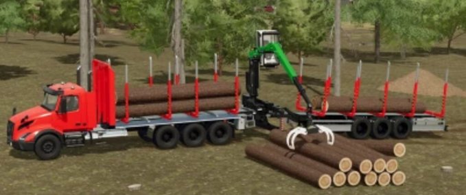 Sonstige Anhänger Befa Shortwood Plattform Pack Landwirtschafts Simulator mod