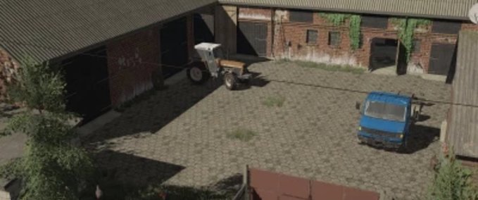 Platzierbare Objekte FS22 Gebäude mit einer Garage Landwirtschafts Simulator mod