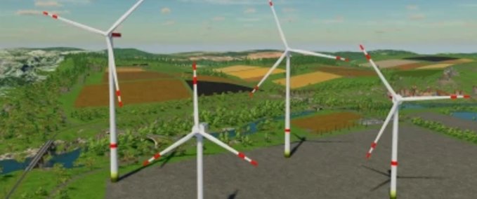 Platzierbare Objekte Enercon E-Gondel Windturbinen Landwirtschafts Simulator mod