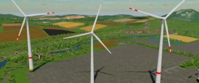 Platzierbare Objekte Enercon EP5 Windturbinen Landwirtschafts Simulator mod