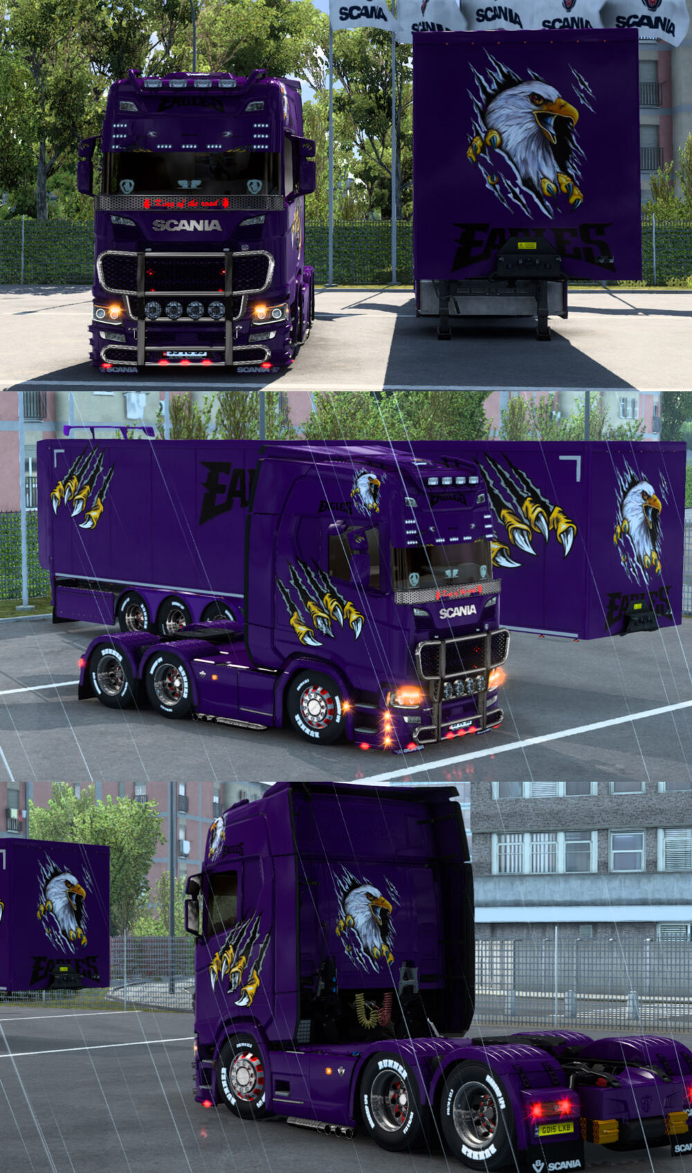 Scania Bright Purple Eagle Skin thumbnail 3