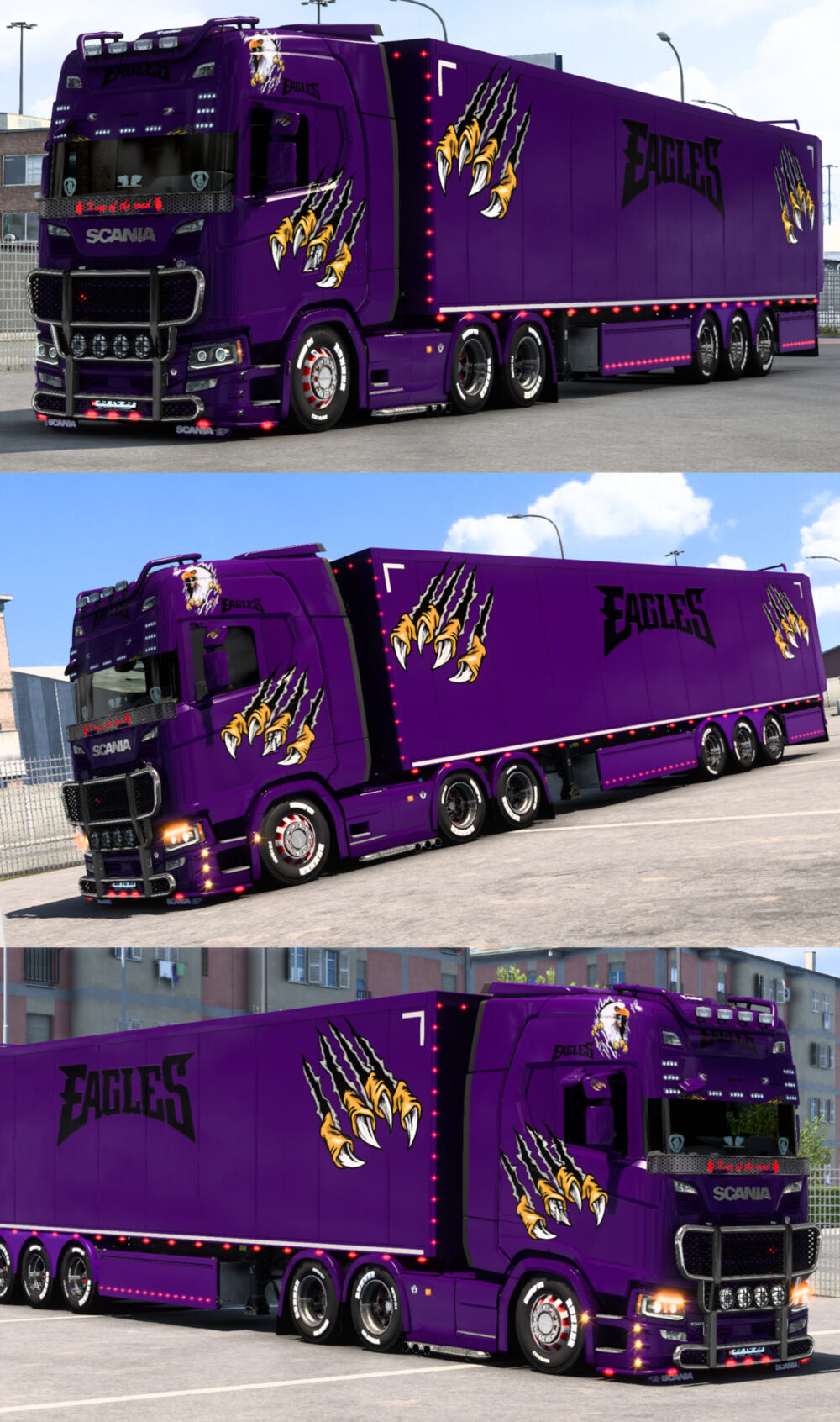 Scania Bright Purple Eagle Skin thumbnail 2