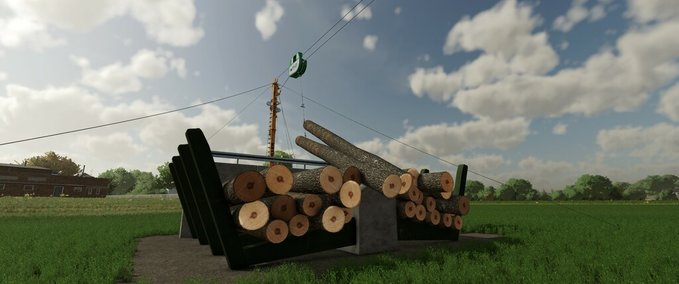 Platzierbare Objekte Holzpolter Landwirtschafts Simulator mod