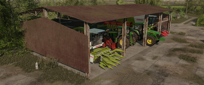 Platzierbare Objekte Rostiger Schuppen 25x13m Landwirtschafts Simulator mod