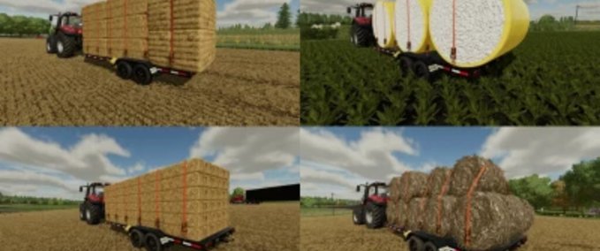 Sonstige Anhänger Kleiner Tieflader-Anhänger Landwirtschafts Simulator mod