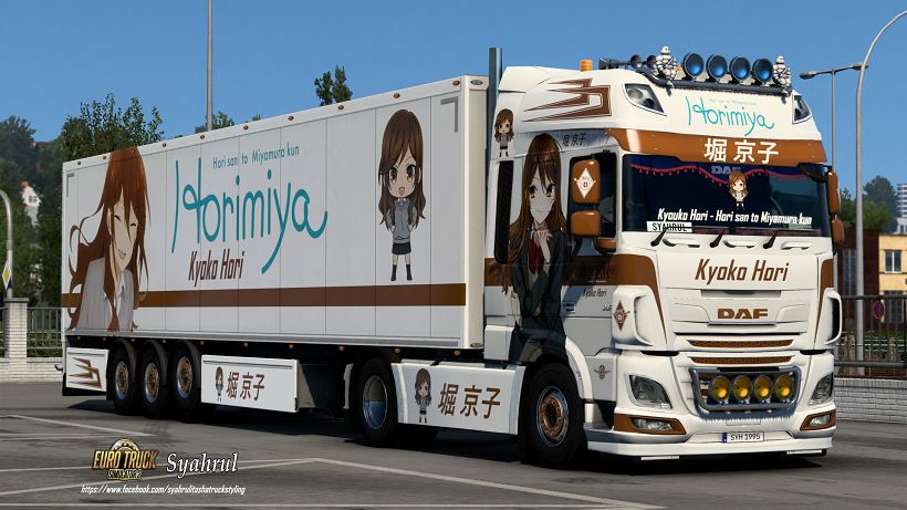 DAF XF 106 Kyouko Hori – Hori san to Miyamura kun Combo Skin thumbnail 2