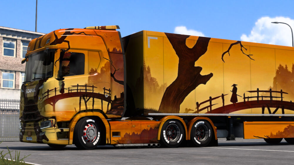 Scania Samurai Painting Art Skin thumbnail 3