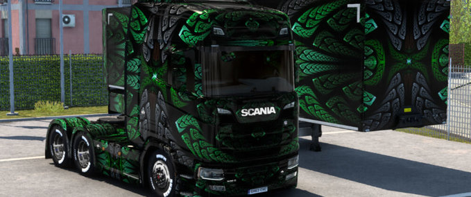 Trucks Scania "Abstract" Skin Eurotruck Simulator mod