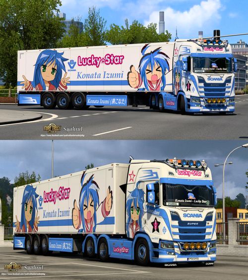 Scania S NG Konata Izumi – Lucky Star Combo Skin 