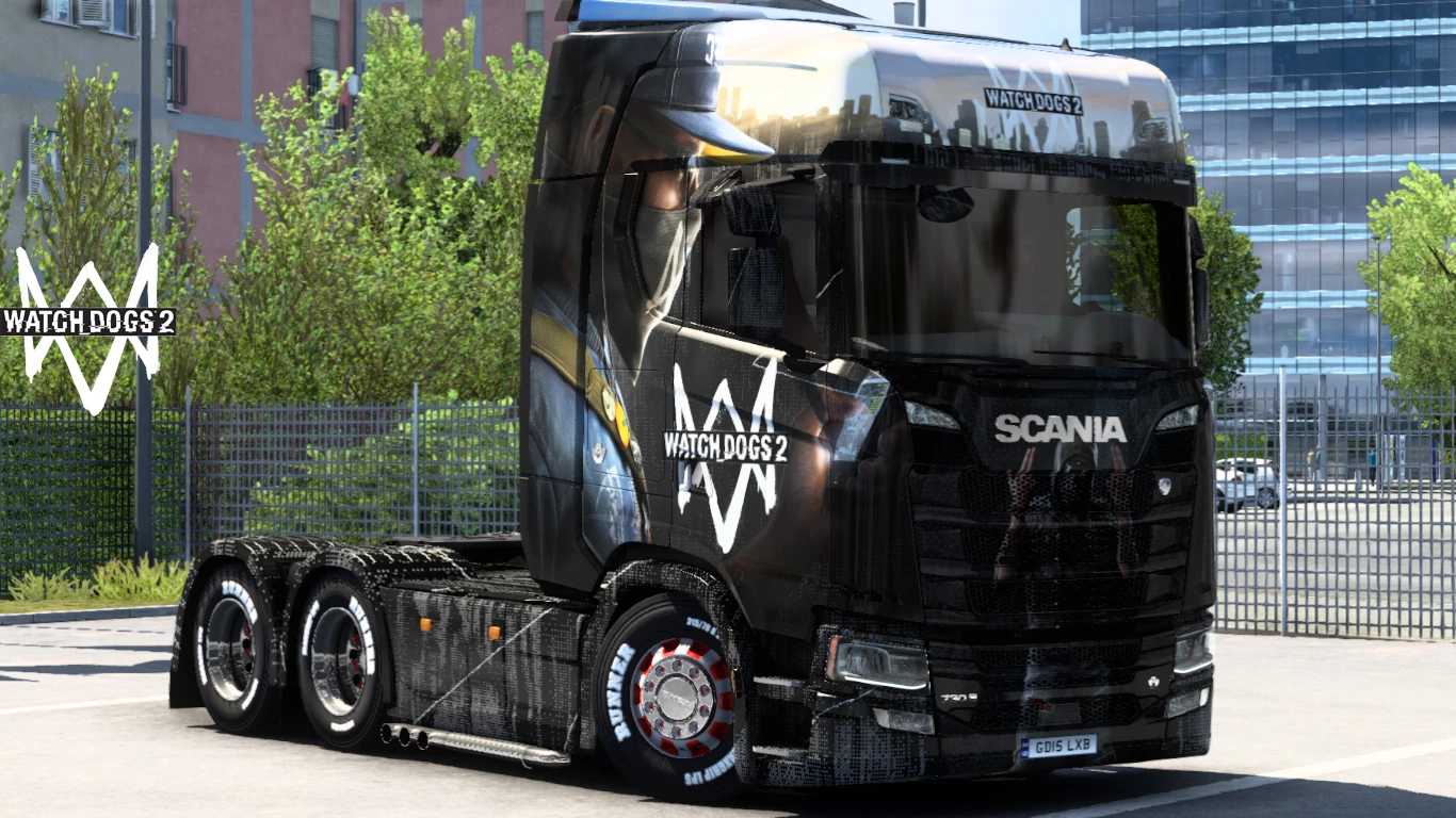 Scania Watch Dogs 2 Skin thumbnail 4