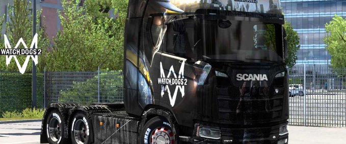 Trucks Scania Watch Dogs 2 Skin Eurotruck Simulator mod