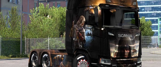 Trucks Scania Assassin’s Creed Mirage Skin Eurotruck Simulator mod