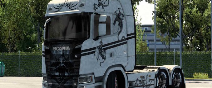 Trucks Scania Black Dragon Skin Eurotruck Simulator mod