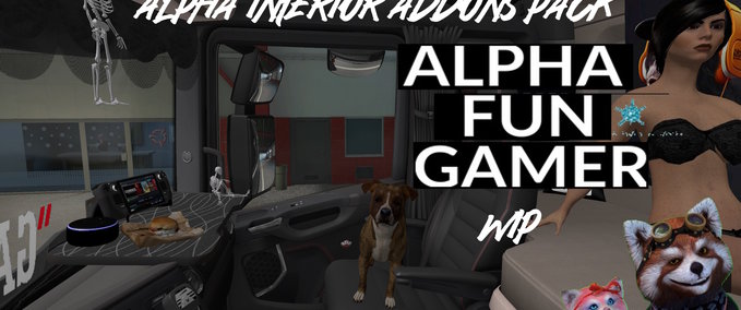 Sonstige Alpha Interior-Addons Pack WIP Eurotruck Simulator mod