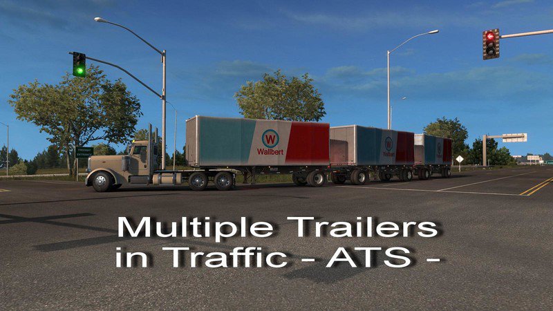 [ATS] MULTIPLE TRAILERS IN TRAFFIC V3.1 1.33.X thumbnail 3