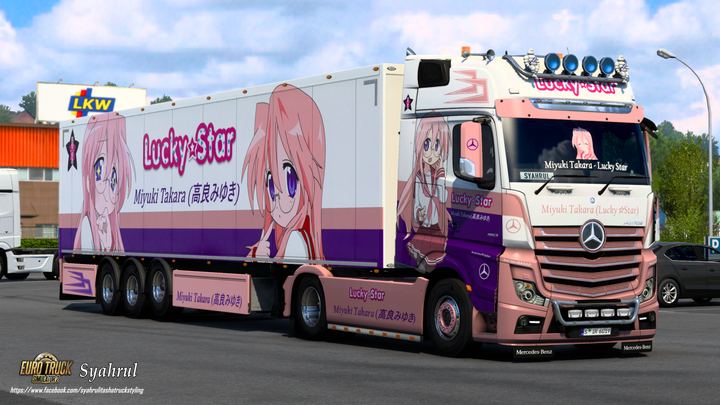 Mercedes Actros MP4 Miyuki Takara – Lucky Star Skin  thumbnail 2