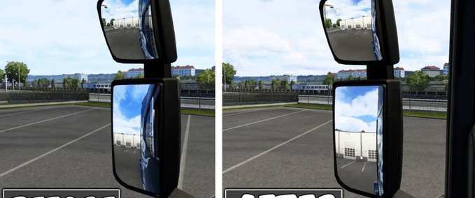 Trucks Mirror FOV Fixed - 1.47 Eurotruck Simulator mod