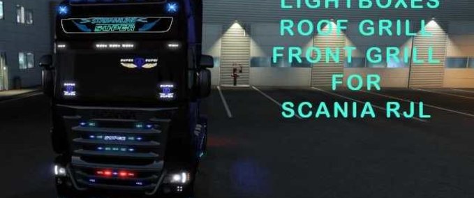Trucks Scania RJL Tuning Parts & Lightboxes - 1.47 Eurotruck Simulator mod