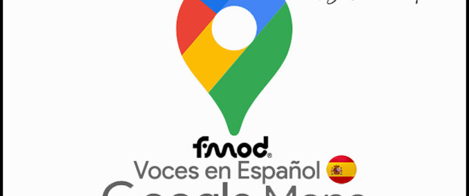 Mods Google Maps Spanish Voices Navigation - 1.47 Eurotruck Simulator mod