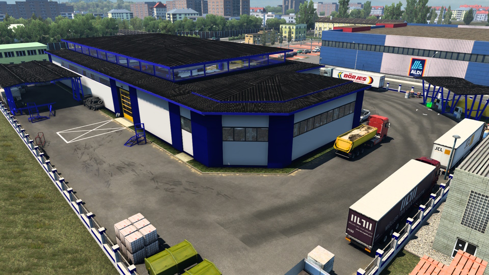 BIG GARAGE SKIN COMPANY BLUE TM Global Transport by maury79 thumbnail 3