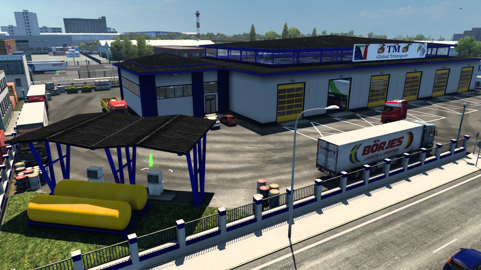 BIG GARAGE SKIN COMPANY BLUE TM Global Transport by maury79