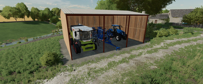 Platzierbare Objekte Fahrzeugschuppen Im Britischen Stil Landwirtschafts Simulator mod