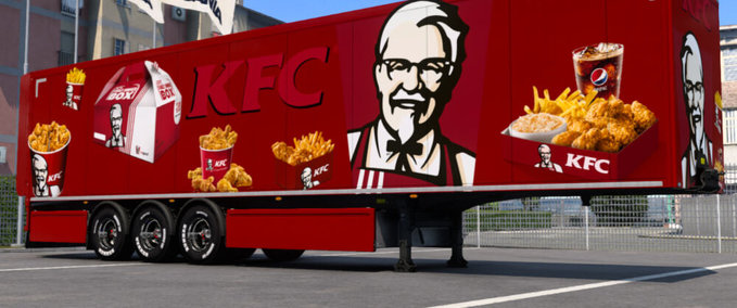 Trailer KFC Trailers Skin Eurotruck Simulator mod