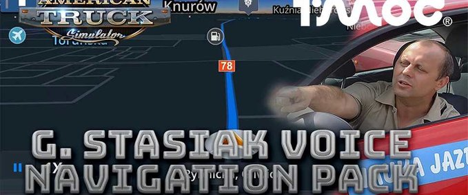 Mods G.Stasiak Voice Navigation Pack American Truck Simulator mod