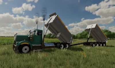 Kenworth w900 Kipper mit Puptrailer - Thumbnail 1