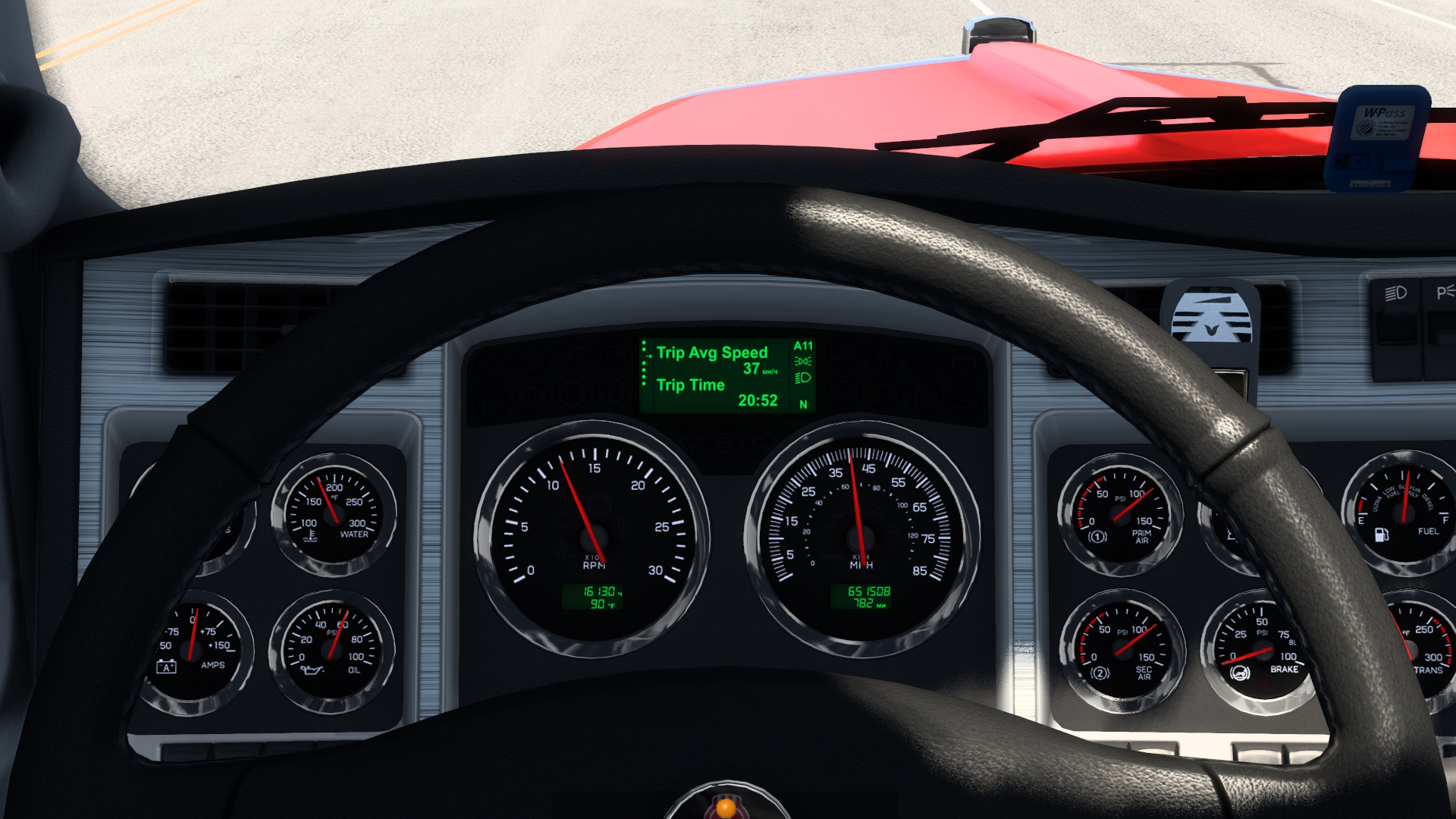 Kenworth W900 Improved Dashboard - Thumbnail 1