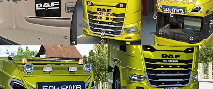Trucks DAF 2021 Accessory Tuning Slots  Eurotruck Simulator mod