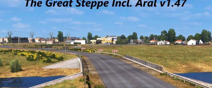 Maps The Great Steppe + Aral Map Combo [1.47] Eurotruck Simulator mod