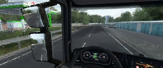 Mods BETTER RAINDROPS [1.47] Eurotruck Simulator mod
