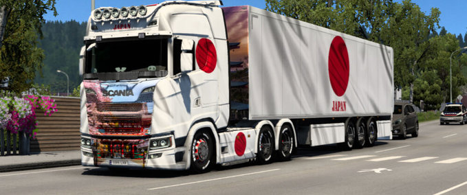 Trucks SCANIA JAPAN SKIN  Eurotruck Simulator mod