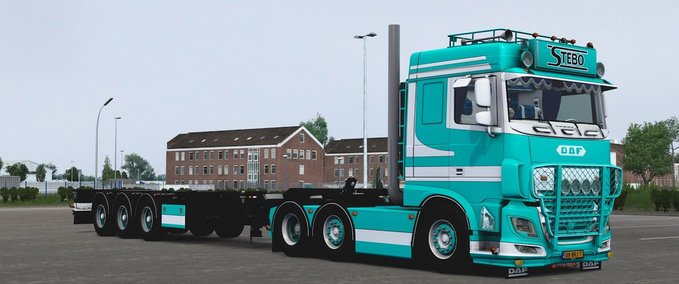 Trucks Daf XF 530 "Stebo Transport" & Trailer - 1.47 Eurotruck Simulator mod