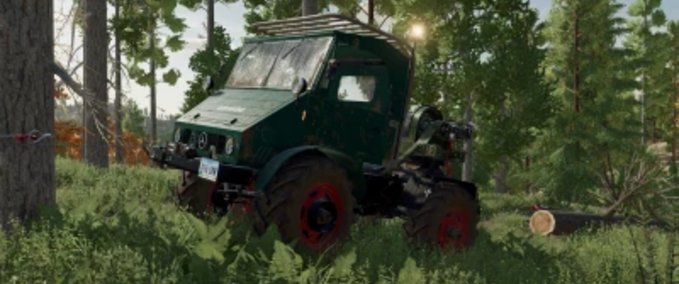 Mercedes Benz Unimog U406/411 Forstkäfig Landwirtschafts Simulator mod